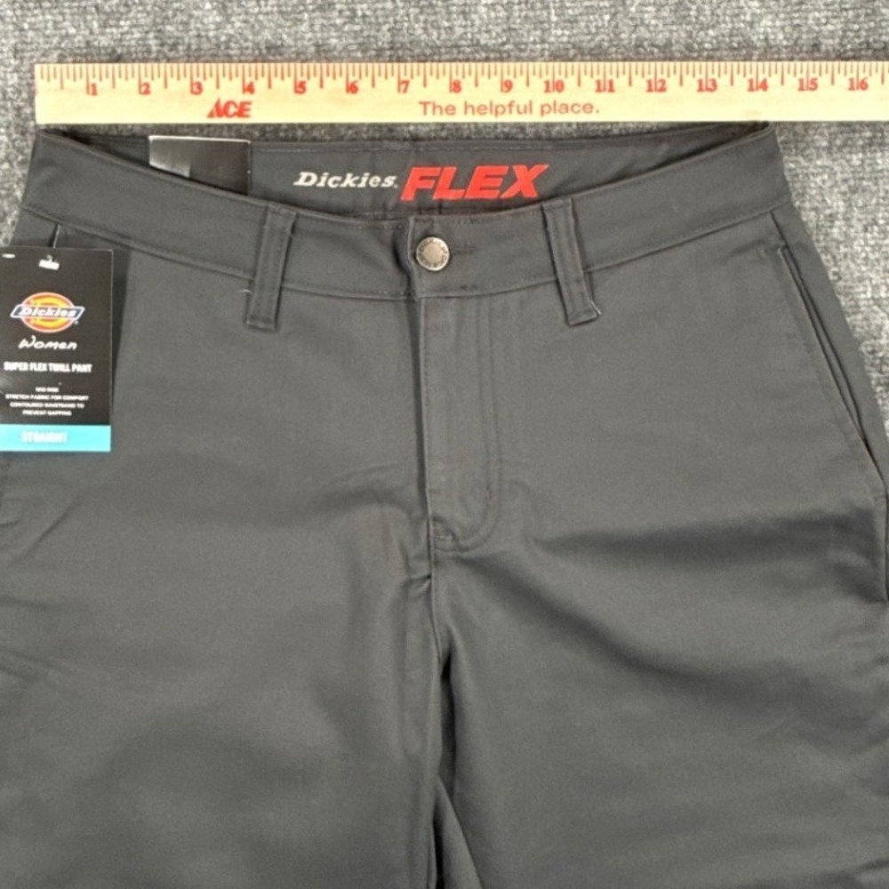 Dickies FLEX Womens Size 4 27R Charcoal Straight Leg Work Pants Lot of 3 NEW - Picture 10 of 13